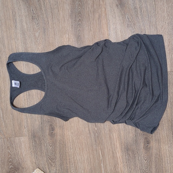 Senita Tank XS Ruched Side Tank Top In Gray - Picture 1 of 3